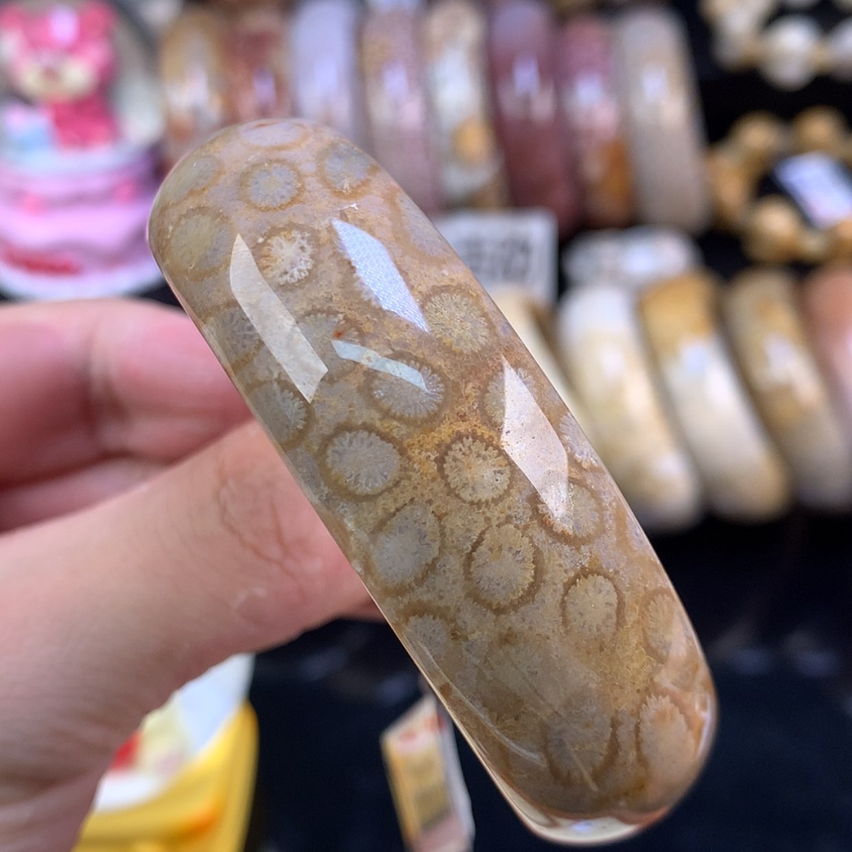【闪购商品】颈饰未镶嵌硅化珊瑚（珊瑚玉）87号57圈豹纹