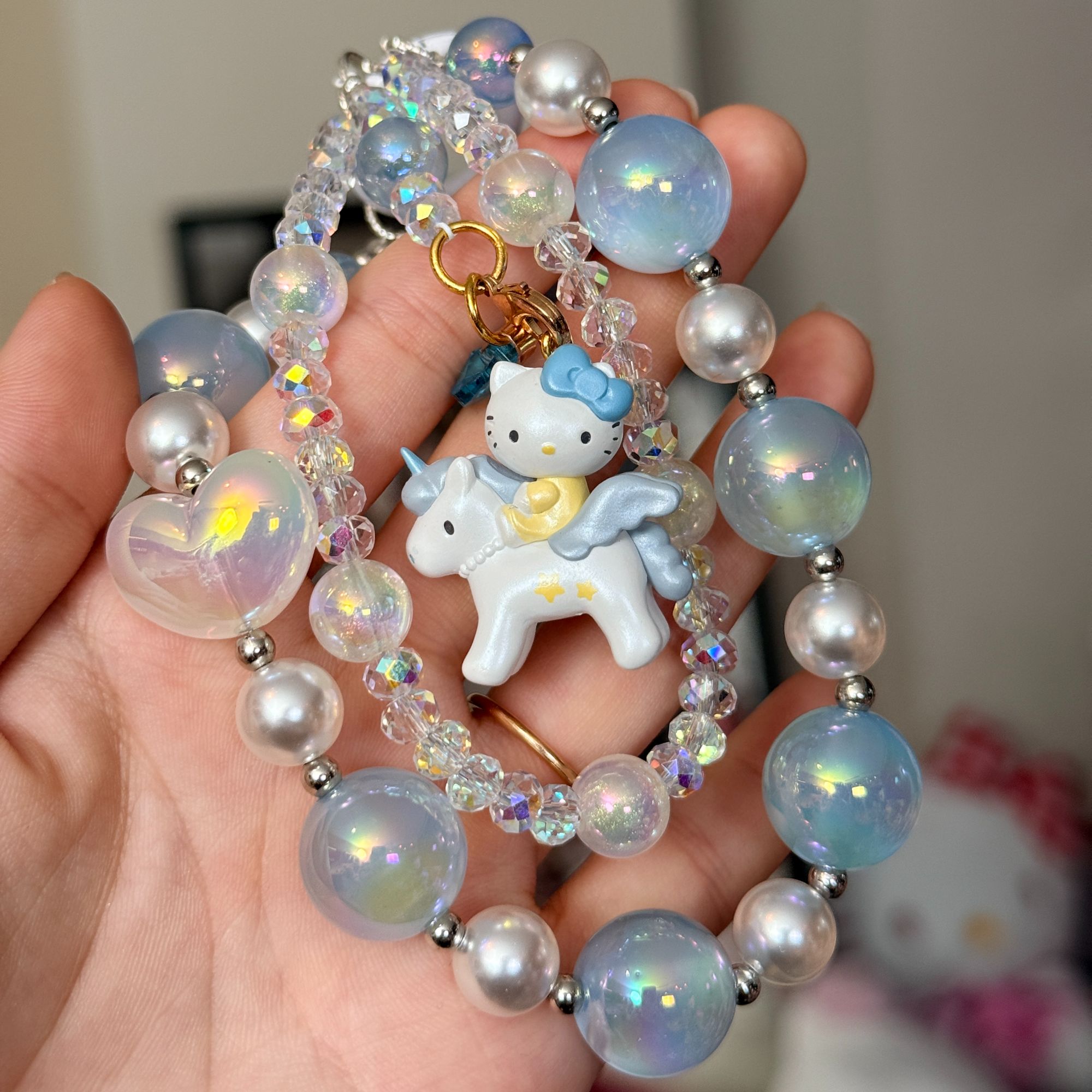 【大阪限定】Hello Kitty 独角兽Kitty手机绳 钥匙扣