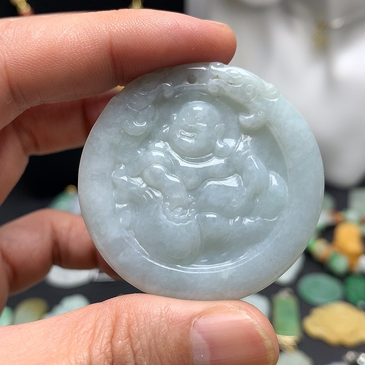 翡翠未镶嵌颈饰天然A货翡翠