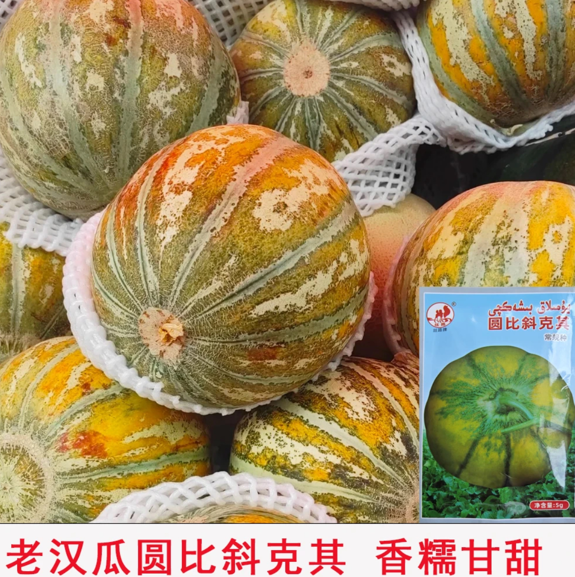 【老汉瓜种子】阳台小院地栽甜如蜜汉唐香甜