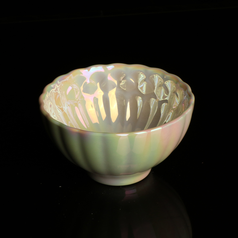 手工白贝彩茶杯S193