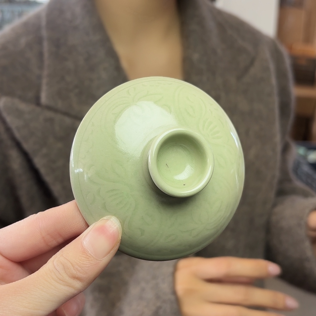 龙泉云间青瓷小米茶器
