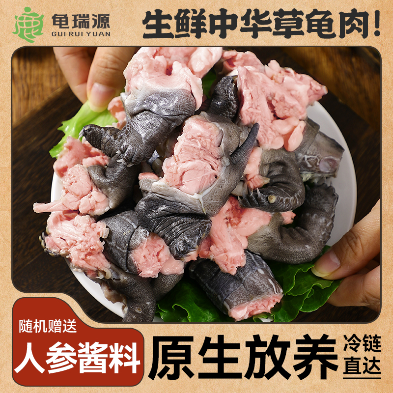 【食用龟肉】买一斤送一斤到手两斤新鲜草龟纯肉八年生态养殖
