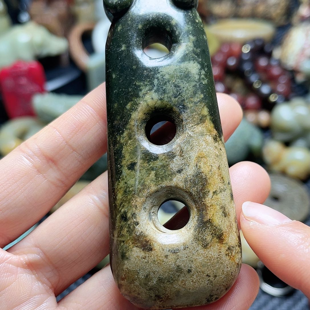 白玉菩提吊坠摆件