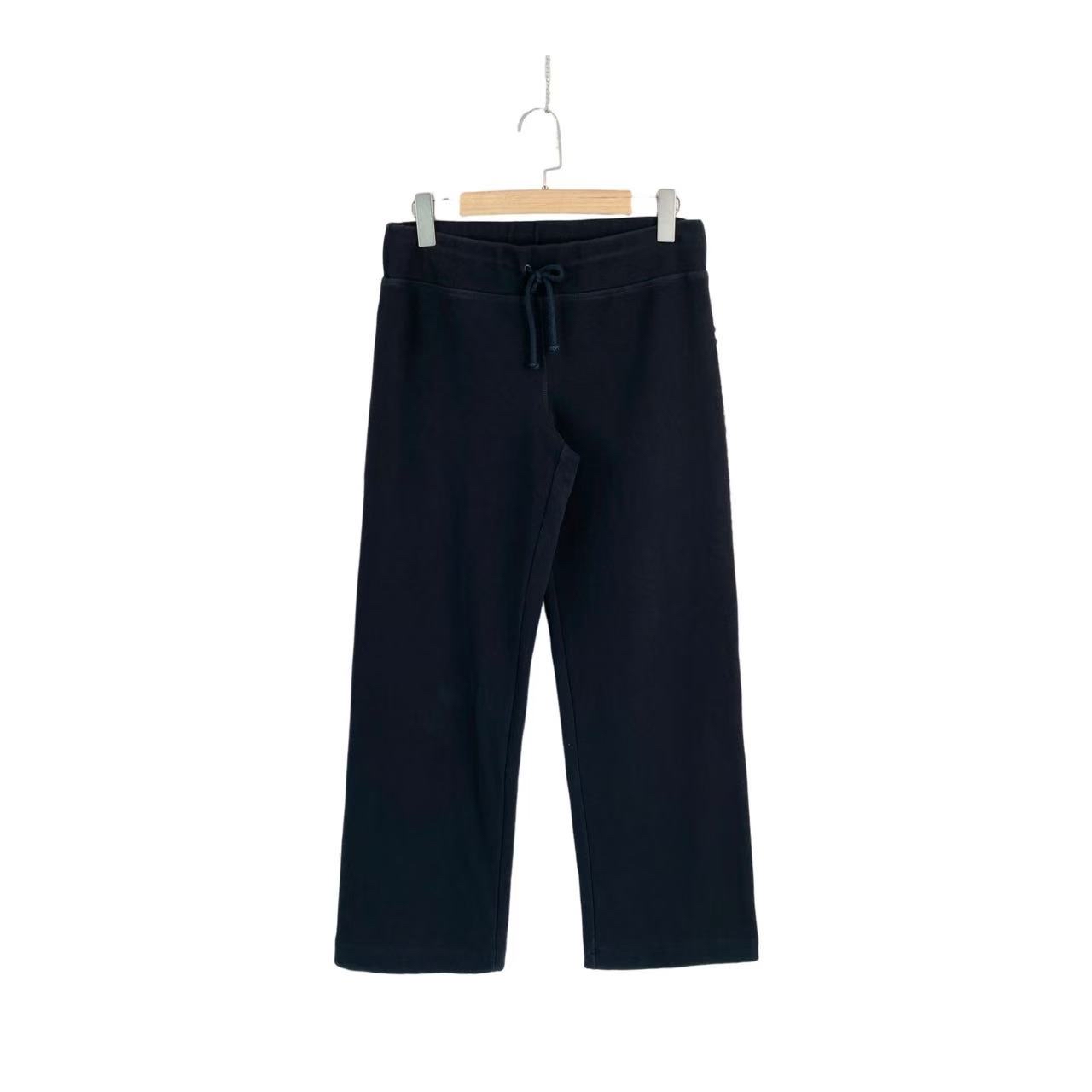 95新 BURBERRY/博柏利 cc402  棉 黑色侧边格纹休闲裤 M码