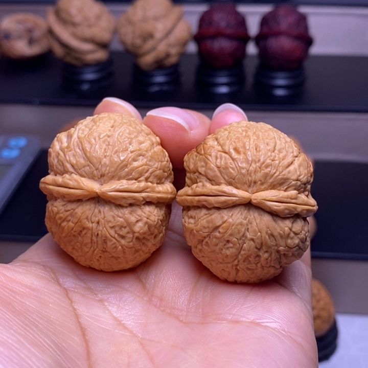 文玩核桃把件擂鼓双筋锤16