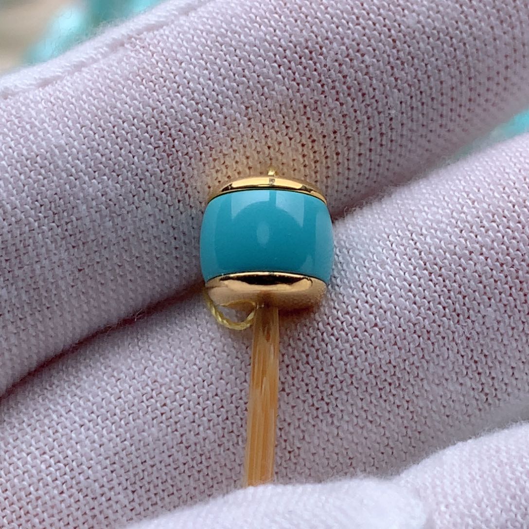 绿松石珠宝奇石18K金镶嵌M***哥