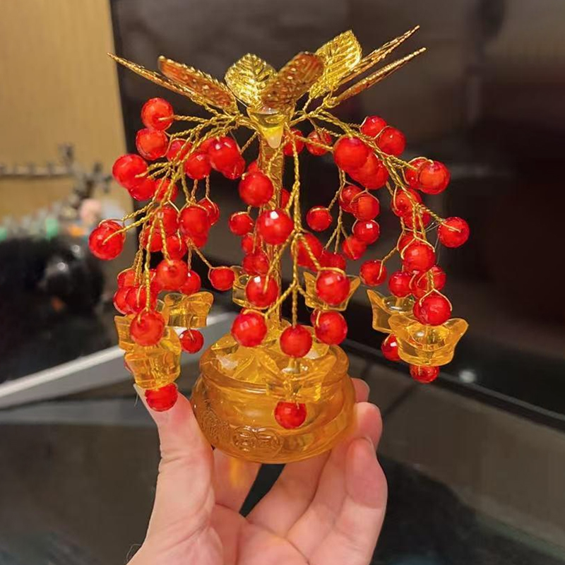 【福利】迷你摇钱树(切面珠版)手工DIY材料包