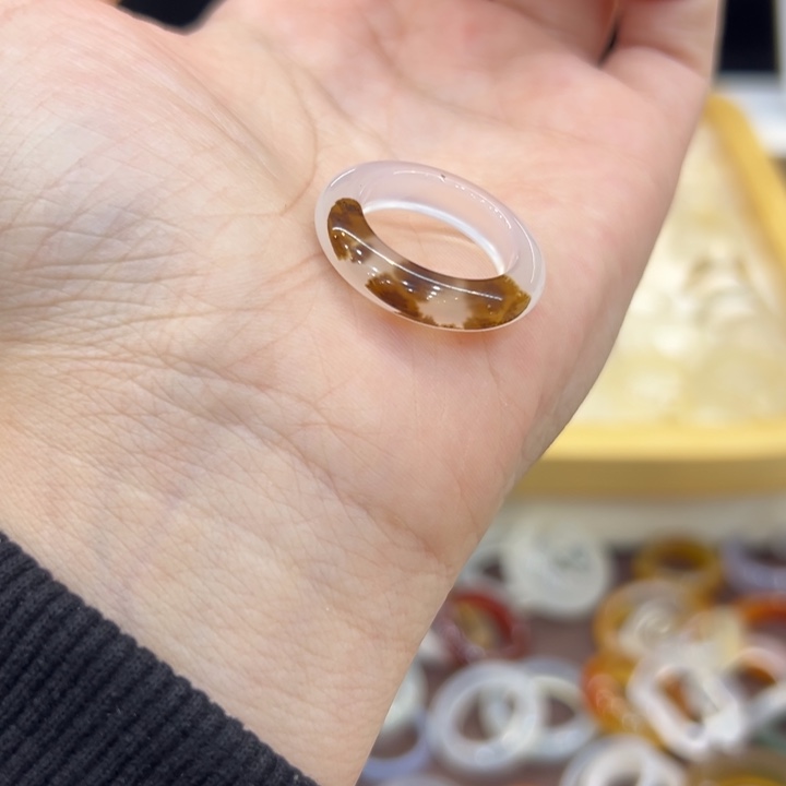 玛瑙/玉髓合金戒指25港12