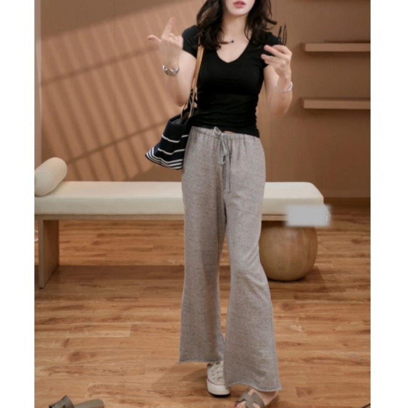 夏季女款简约设计宽松运动休闲裤LK2504232