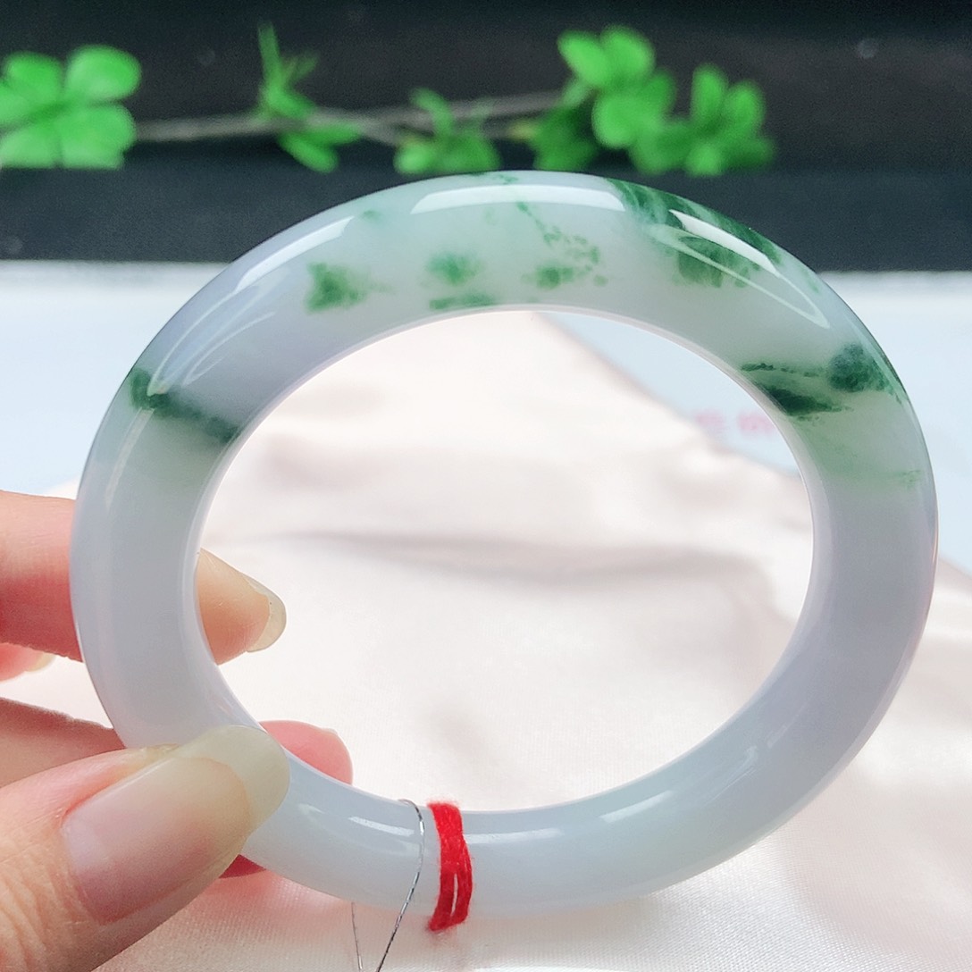 未镶嵌手镯（圆镯）翡翠55圆