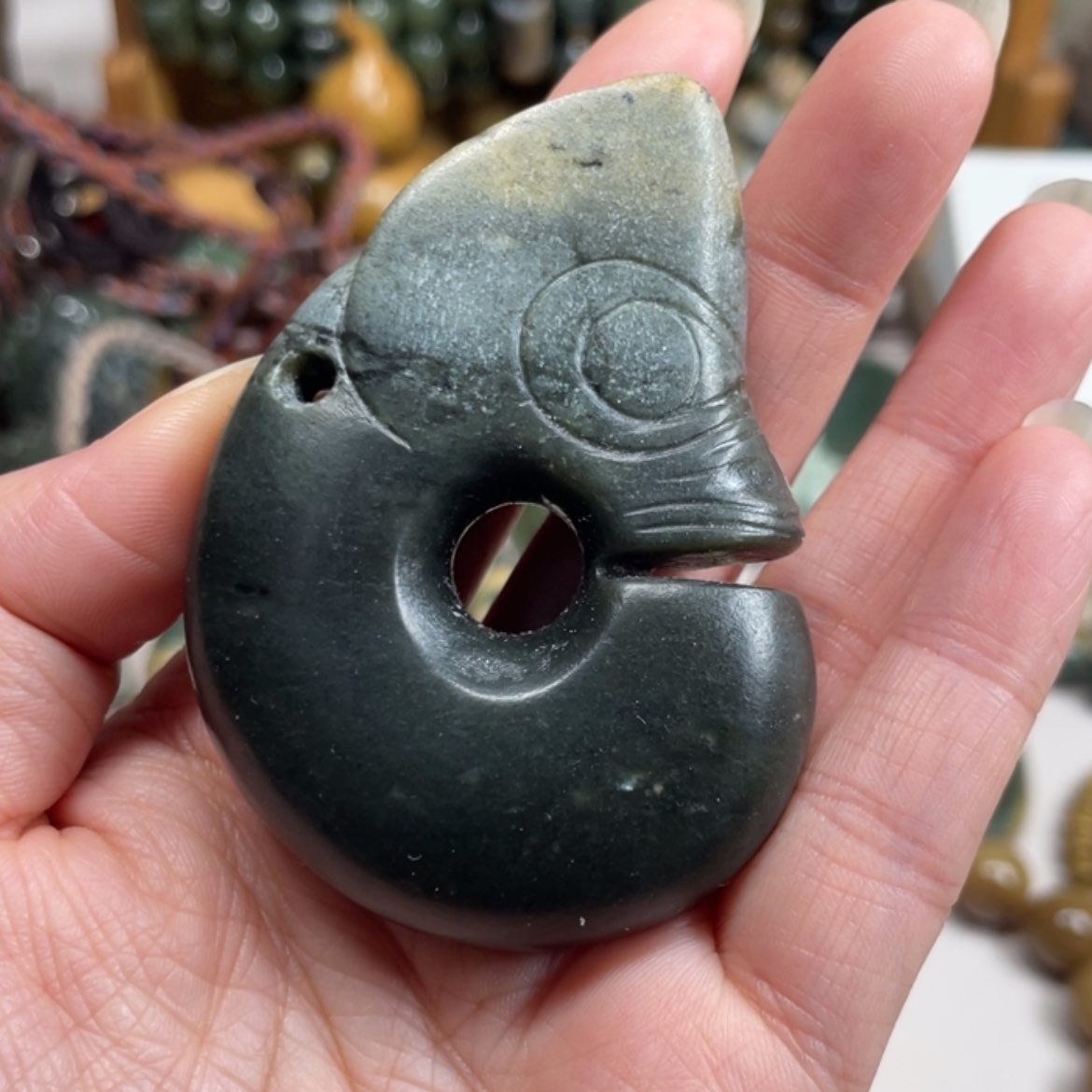 【闪购商品】岫岩河磨玉（透闪石质玉）手把件未镶嵌