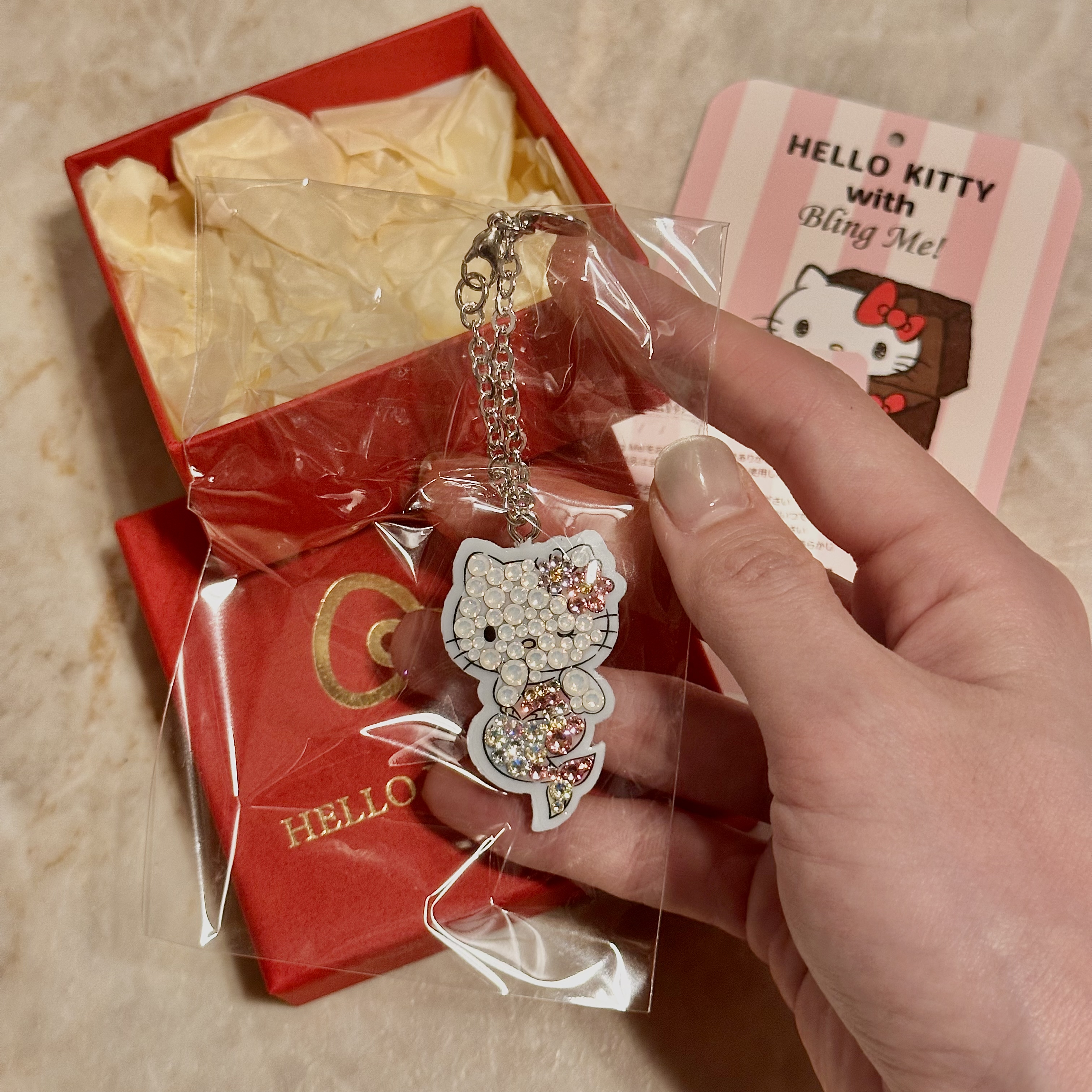 【龙宫限定】HelloKitty 满钻美人鱼Kitty项链 礼盒