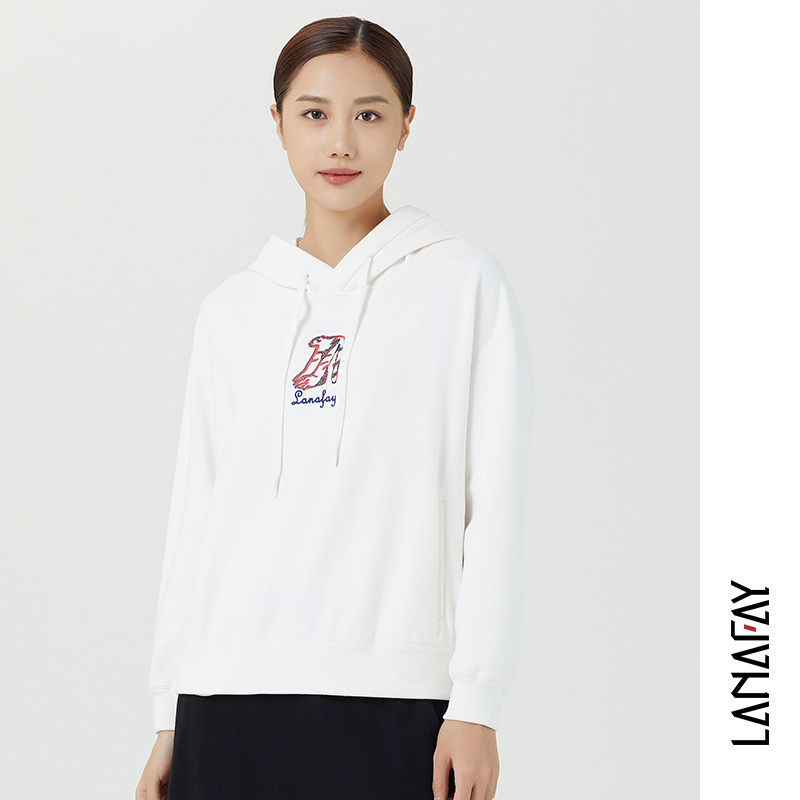 啦娜菲LANAFAY春款绣花卫衣2C127女款时尚休闲