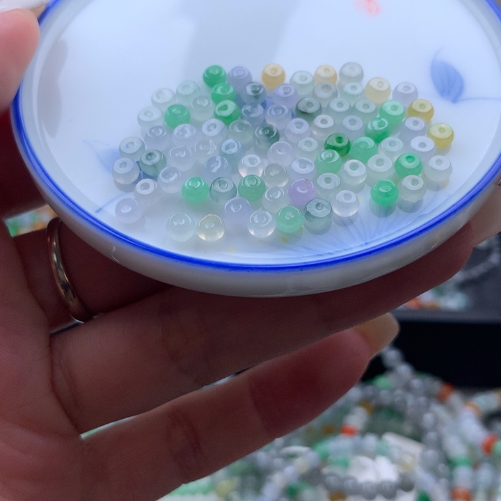 翡翠散珠?****宝算盘手串