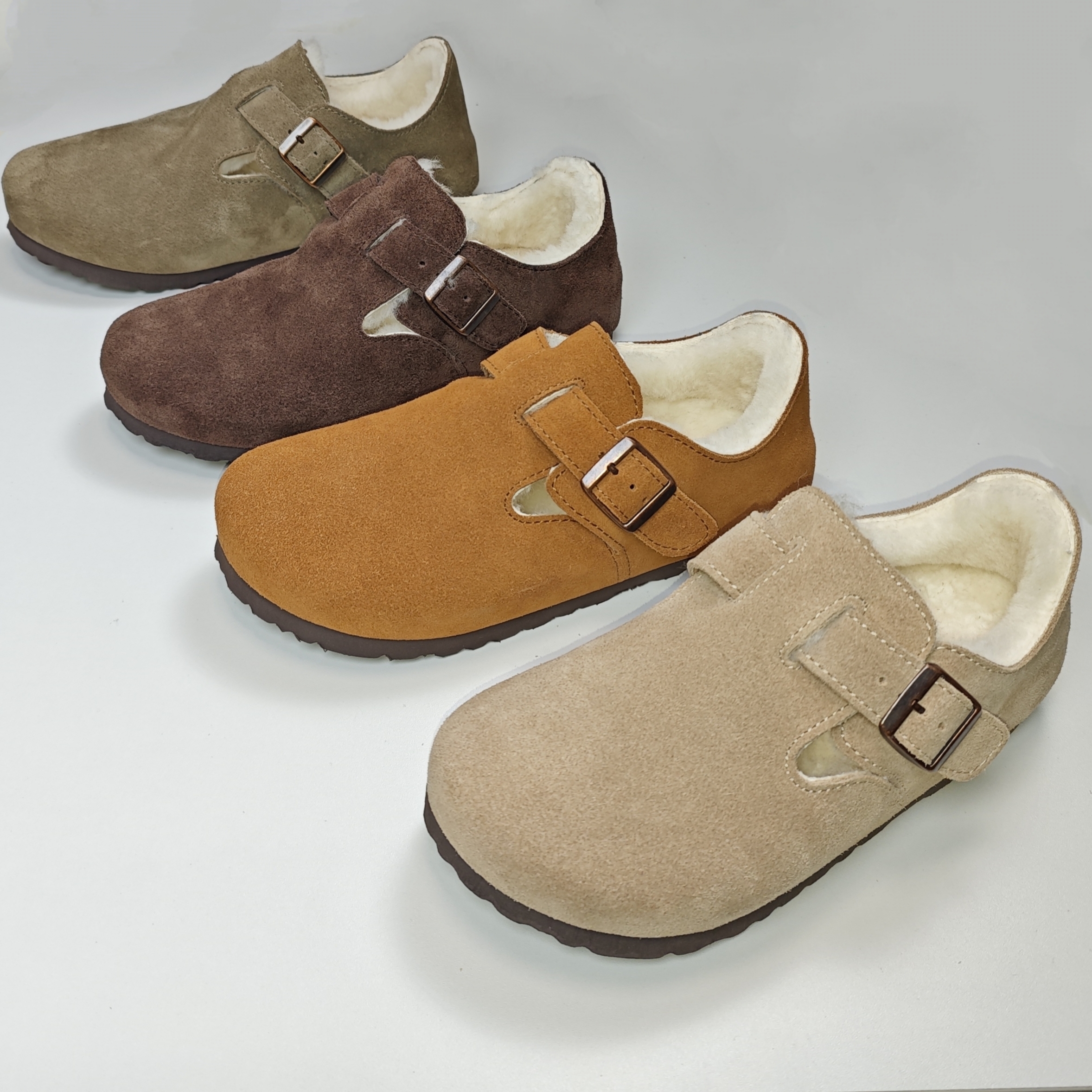 【羊皮毛一体】全包博肯加厚包跟平底女加厚秋冬短筒桑坡雪地靴