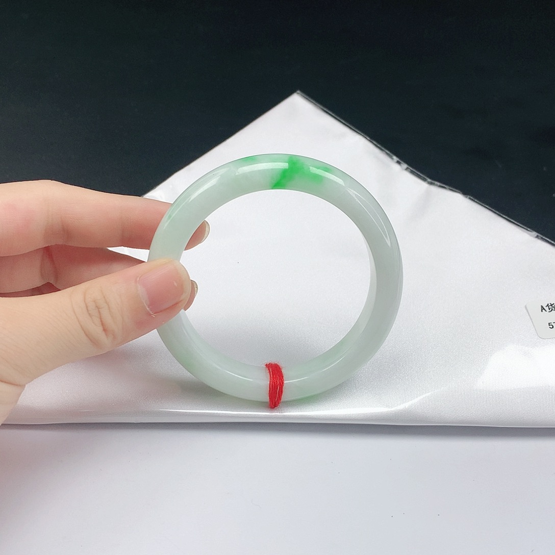 翡翠未镶嵌手镯秋*l翡翠644