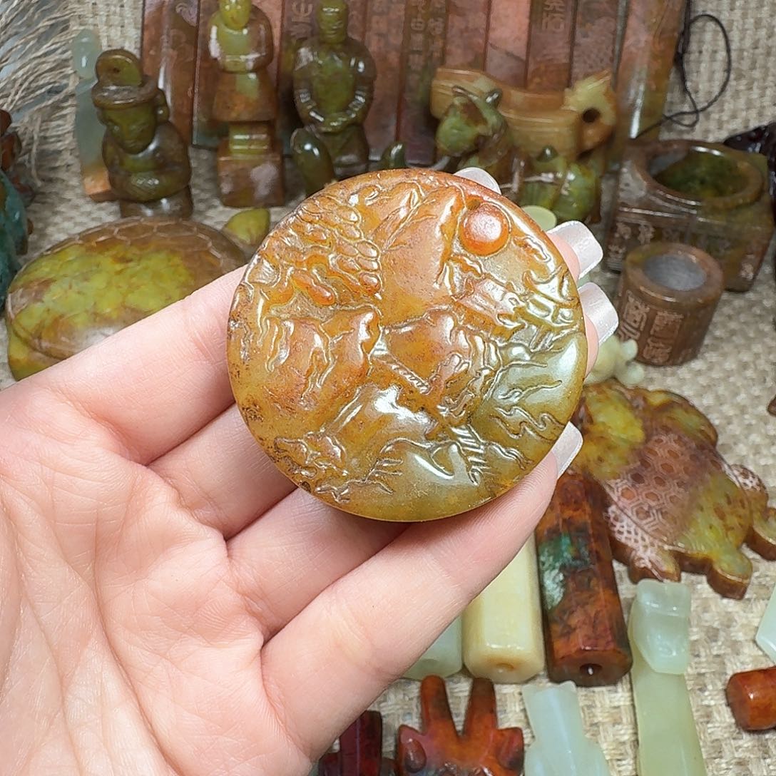 白玉菩提吊坠挂件