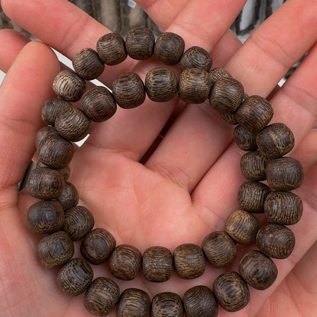 沉香手串沉香西马苹果珠九九沉卡9+保10克手串多样性发一