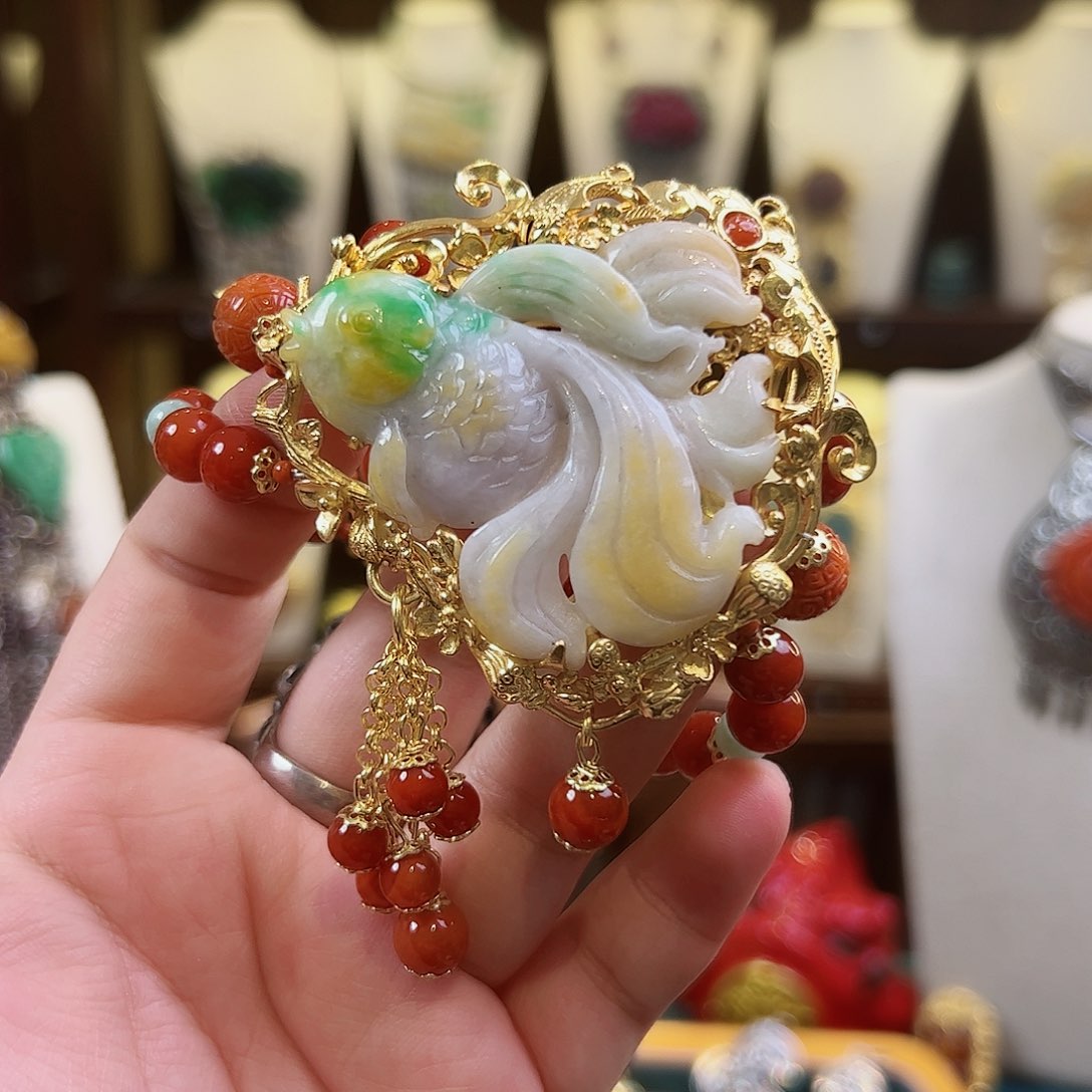 翡翠手链银S925镶嵌古风