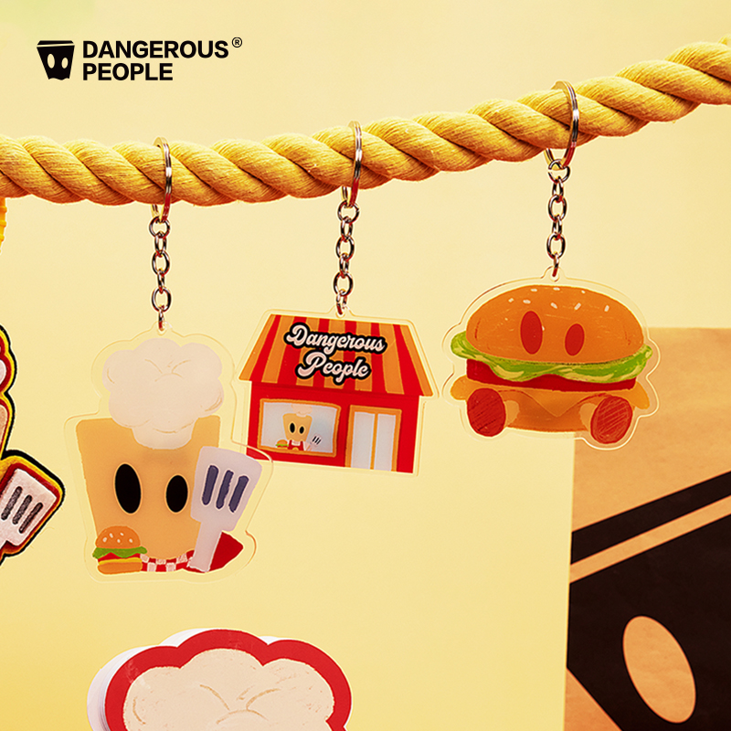 Dangerouspeople薛之谦dsp汉堡亚克力钥匙扣