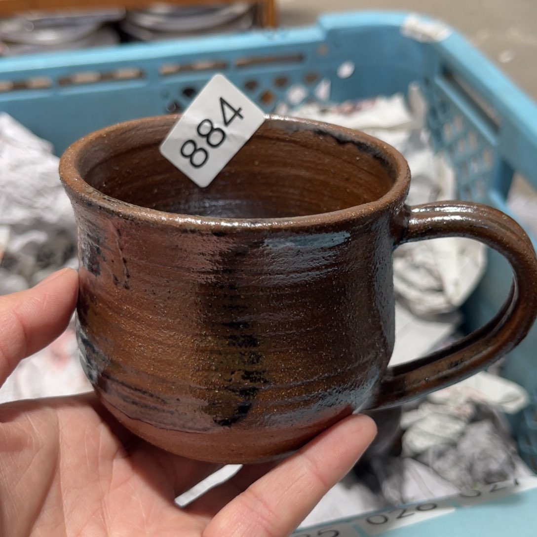 木村信鸿柴烧宝瓶