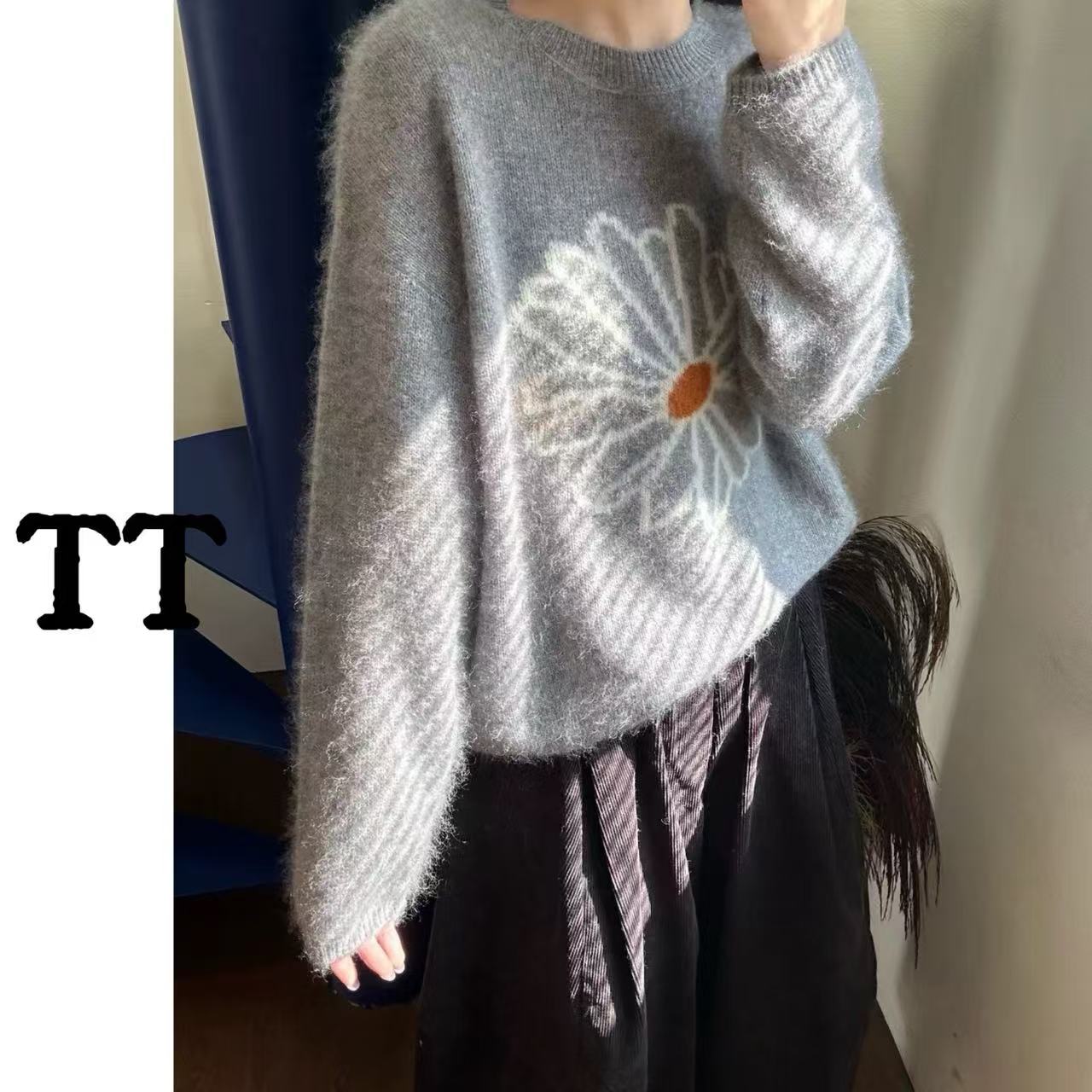 【雏菊】圆领套头高级感羊毛衫外套秋冬款~7120