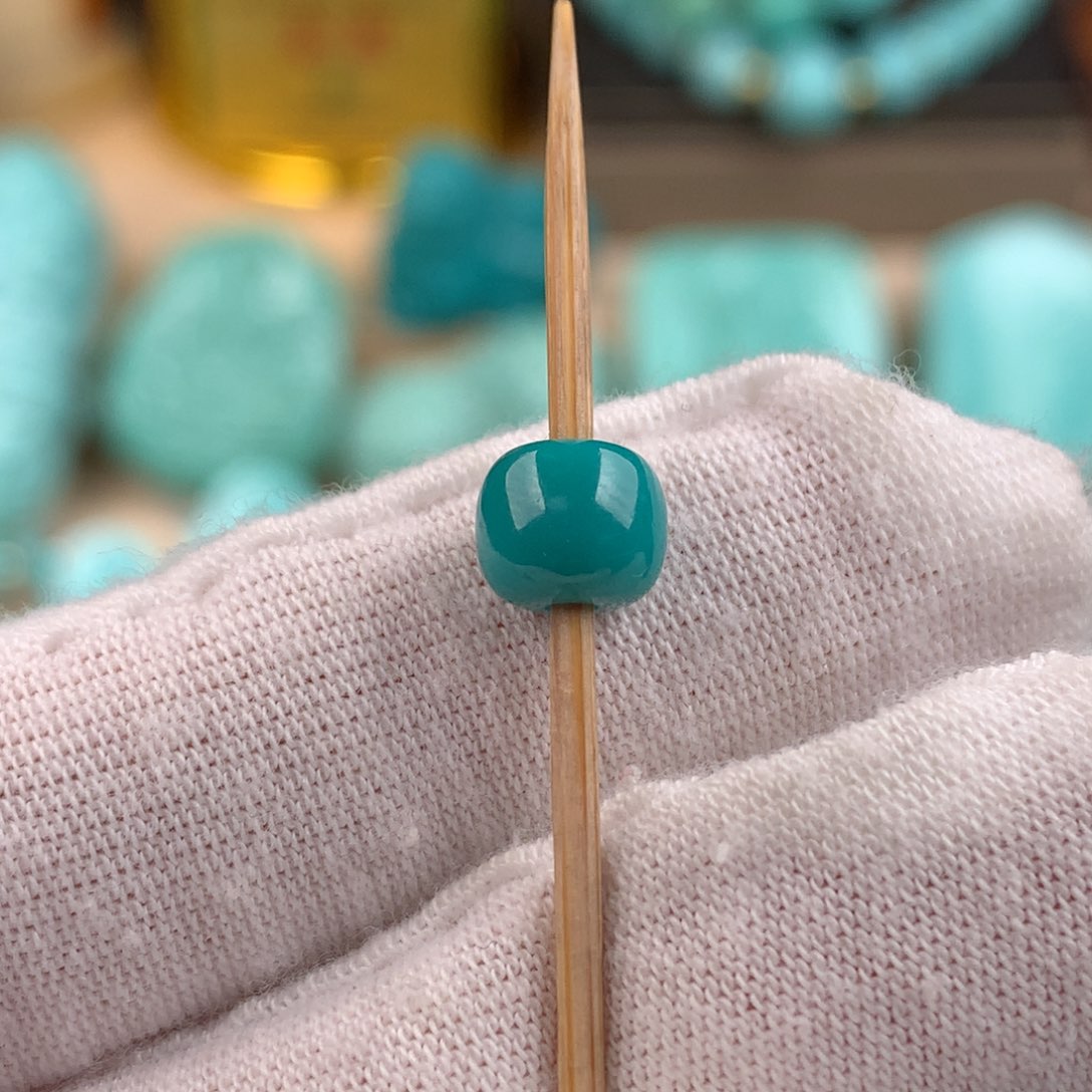 冲***虫绿松石未镶嵌老型卡6.9