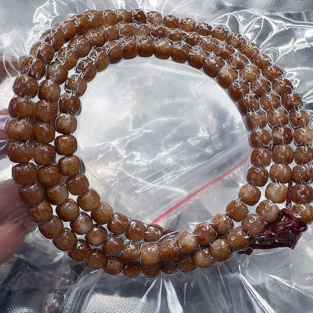 手串龙脊菩提174殿堂粉冰遇华星月菩提76-108