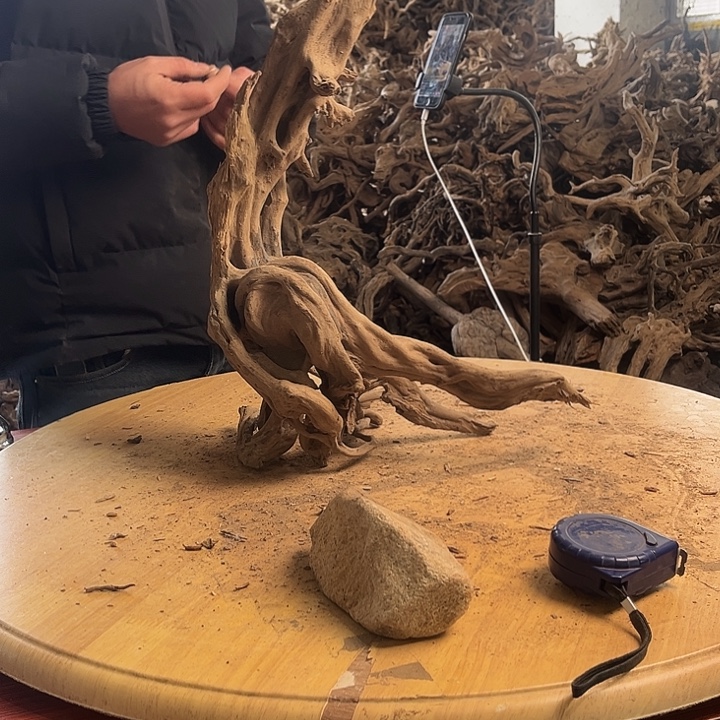 木352546 鱼缸造景根雕艺术25