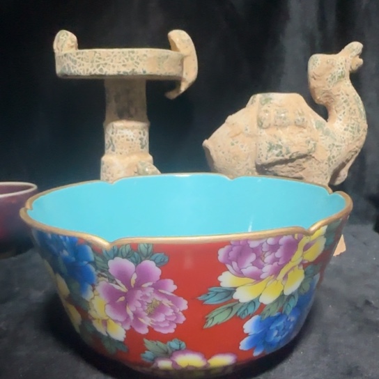 瓷器花开富贵碗mxks