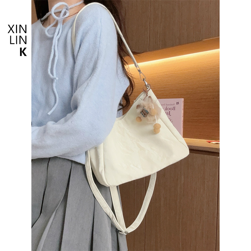 xinlink小众简约单肩斜挎包2025春夏新款百搭小tote托特包手提包