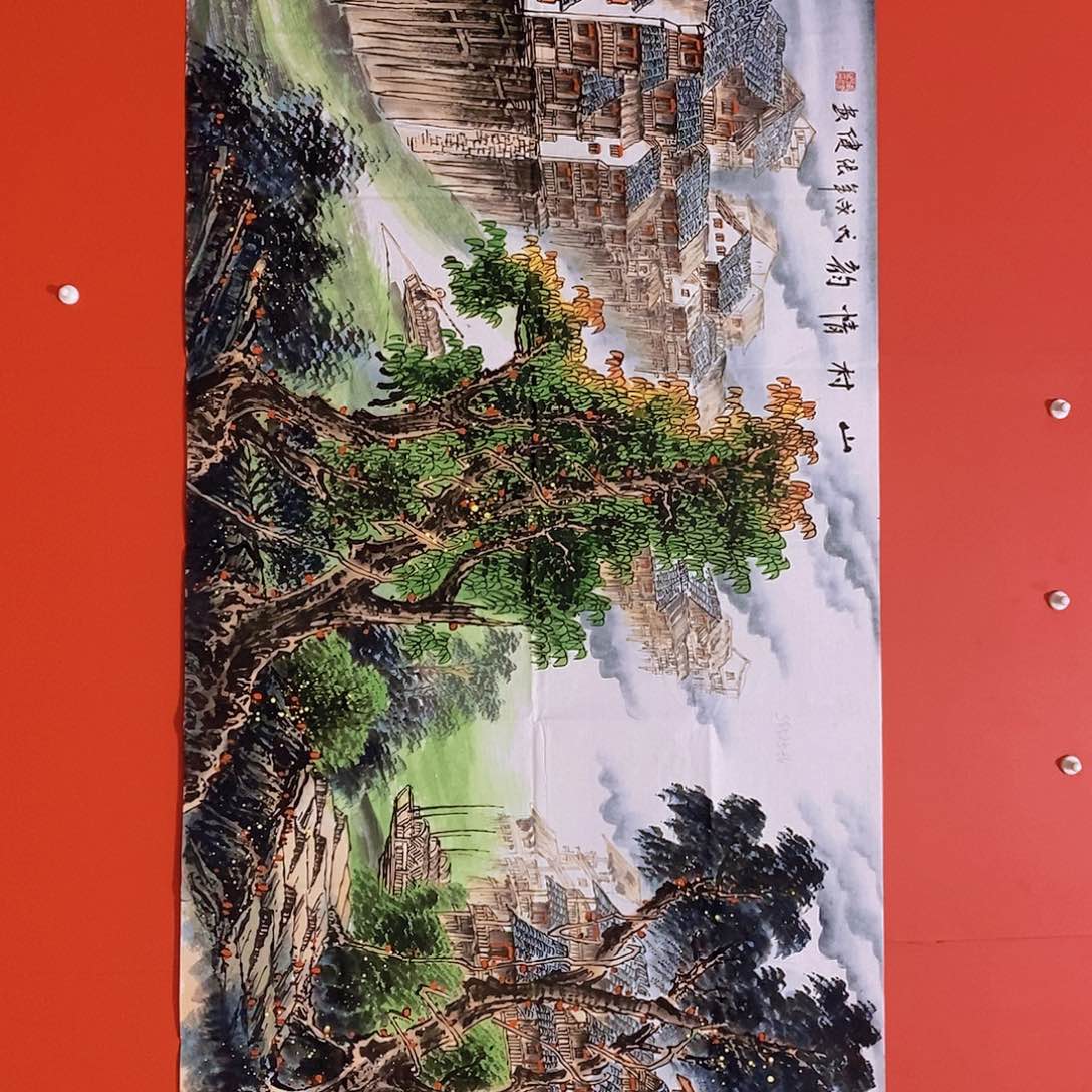 国画山水花鸟国画作品