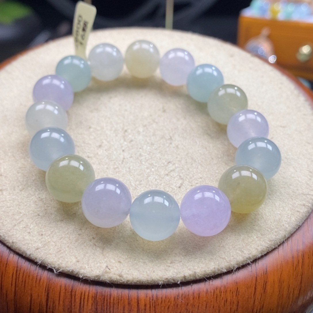 翡翠吊坠(不含链)未镶嵌翡翠糖果色手串