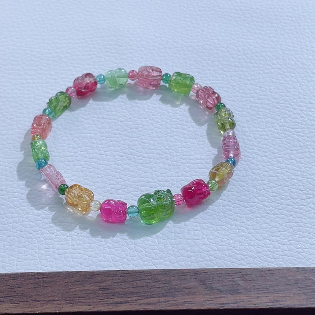 未镶嵌手链碧玺碧玺手链