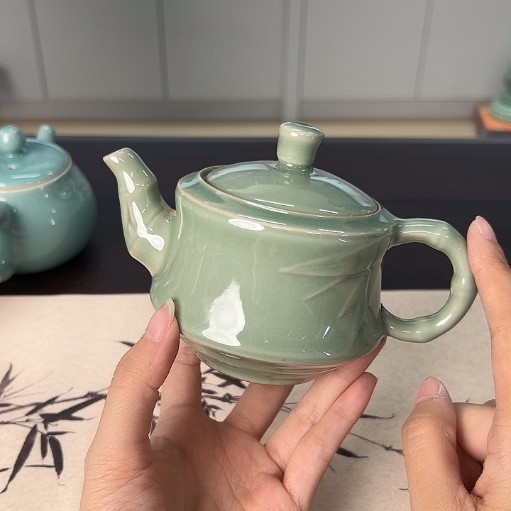 龙泉云间青瓷小米茶器