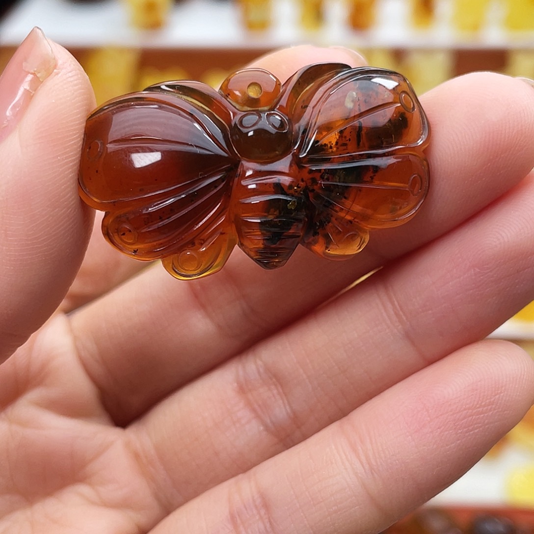 琥珀未镶嵌吊坠(不含链)