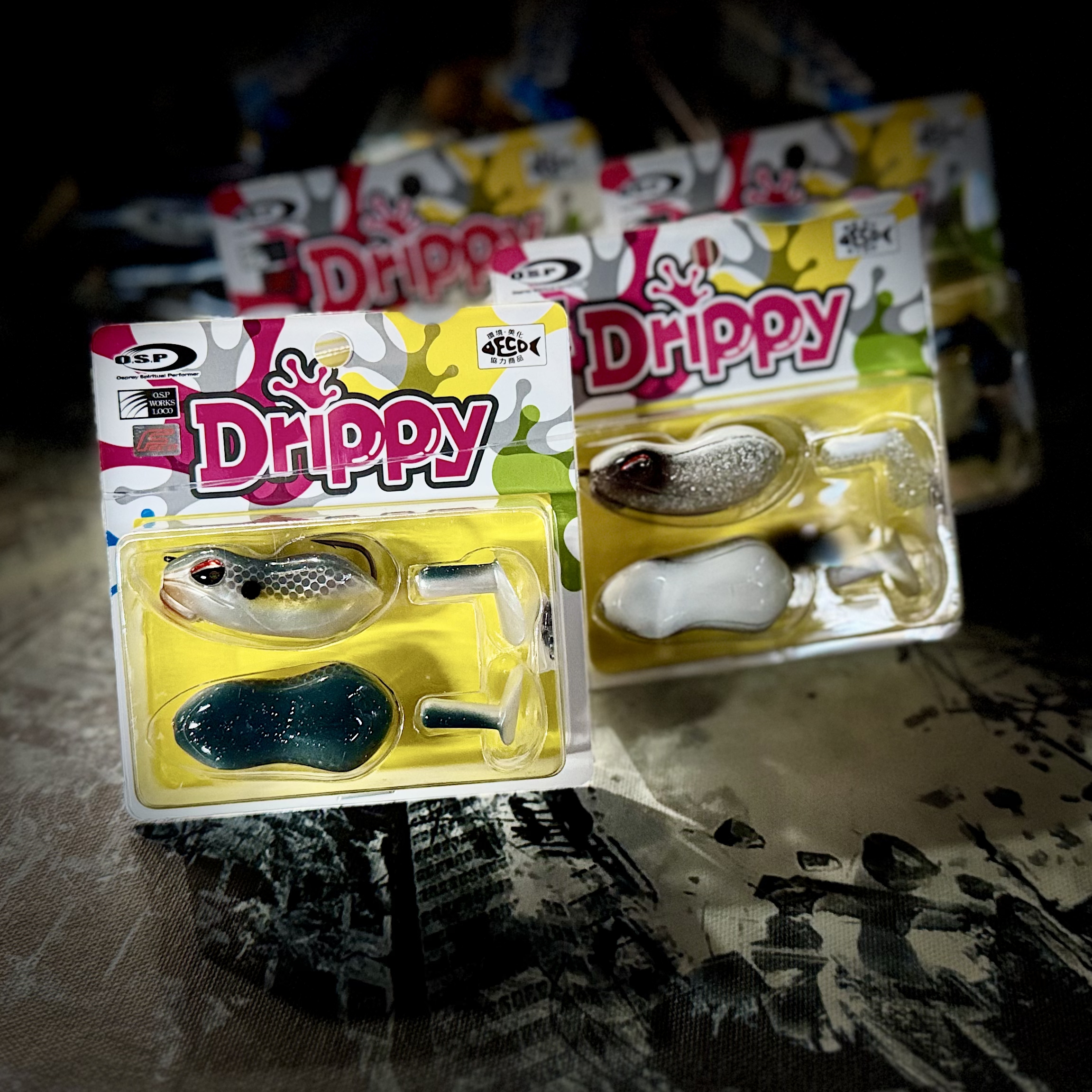 日本OSP Drippy 空心蛙 软蛙 水面系路亚饵
