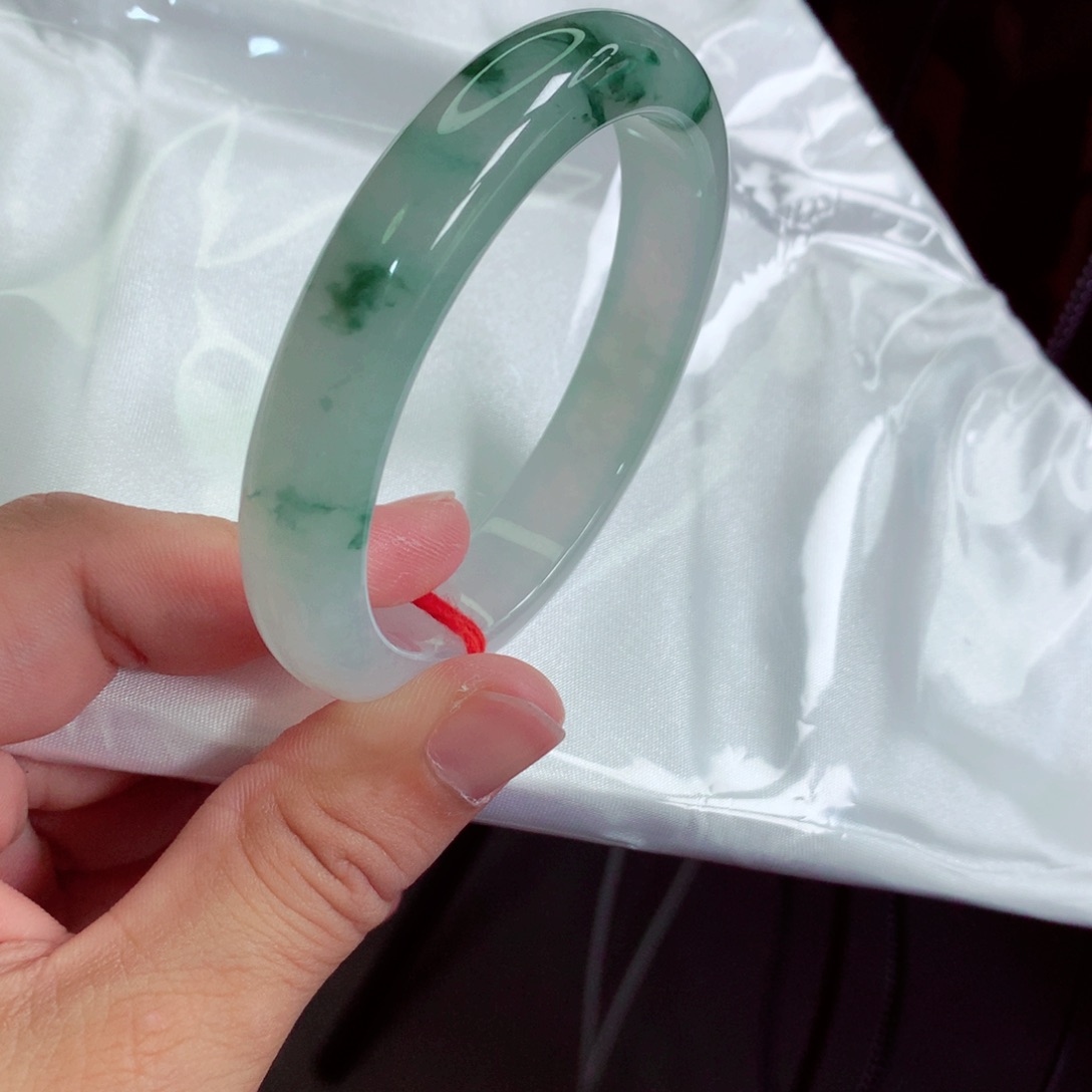 未镶嵌手镯翡翠缅甸天然A货翡翠手镯55.8贵妃