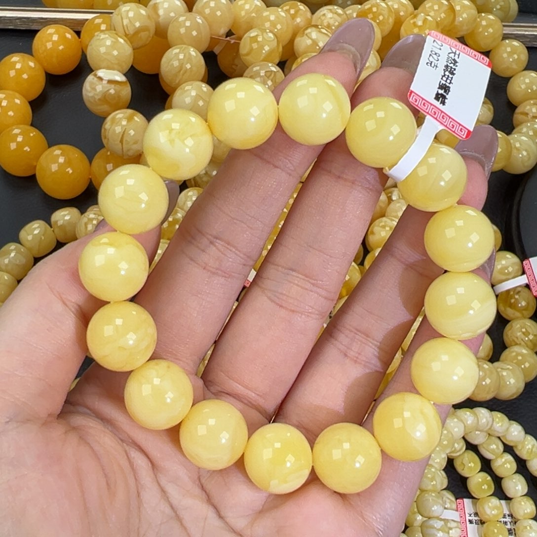 琥珀未镶嵌手链21.9