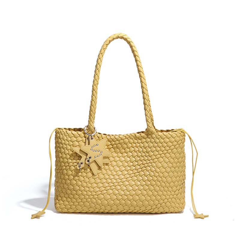 【琳子专属】小众设计大容量托特包单肩包时尚百搭编织包B2515