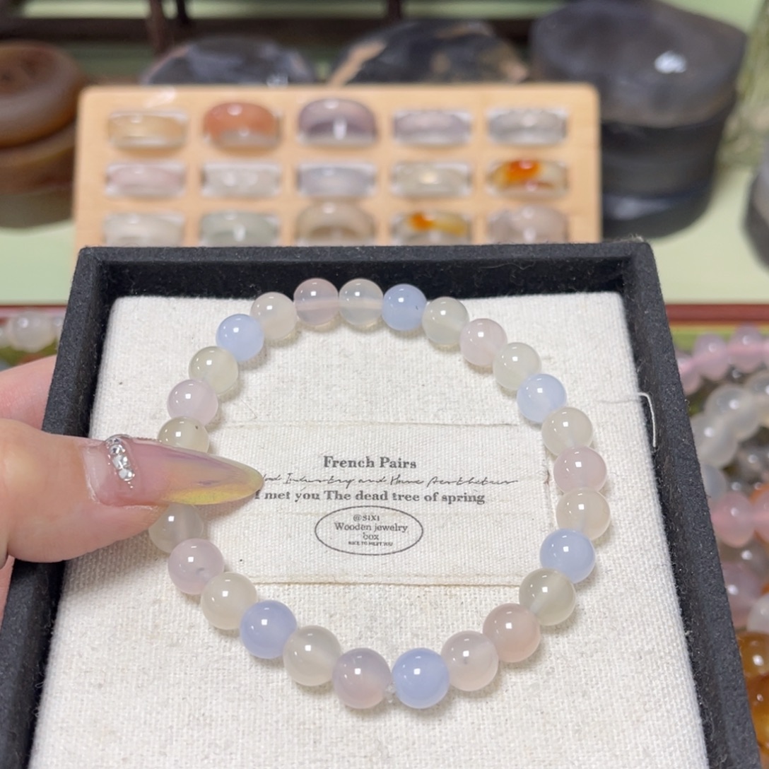 玛瑙/玉髓合金手链