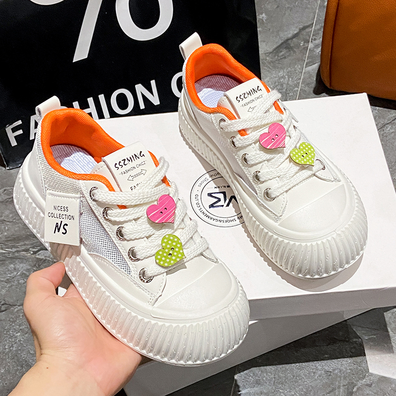 春夏新款网面板鞋大头丑萌小白鞋厚底百搭透气学生潮鞋1865