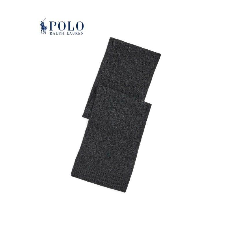 Ralph Lauren拉夫劳伦男女同款 经典款绞花编结围巾449959345