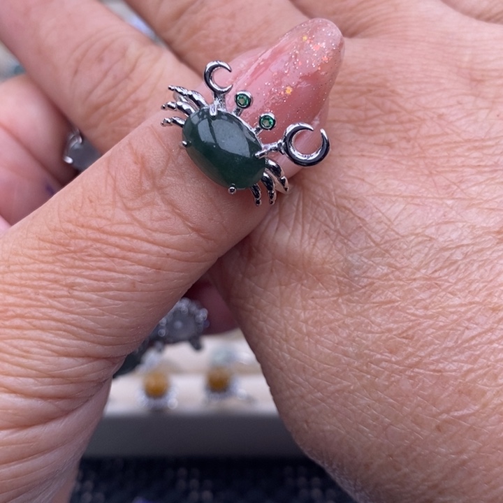 未镶嵌戒指翡翠心***版缅甸