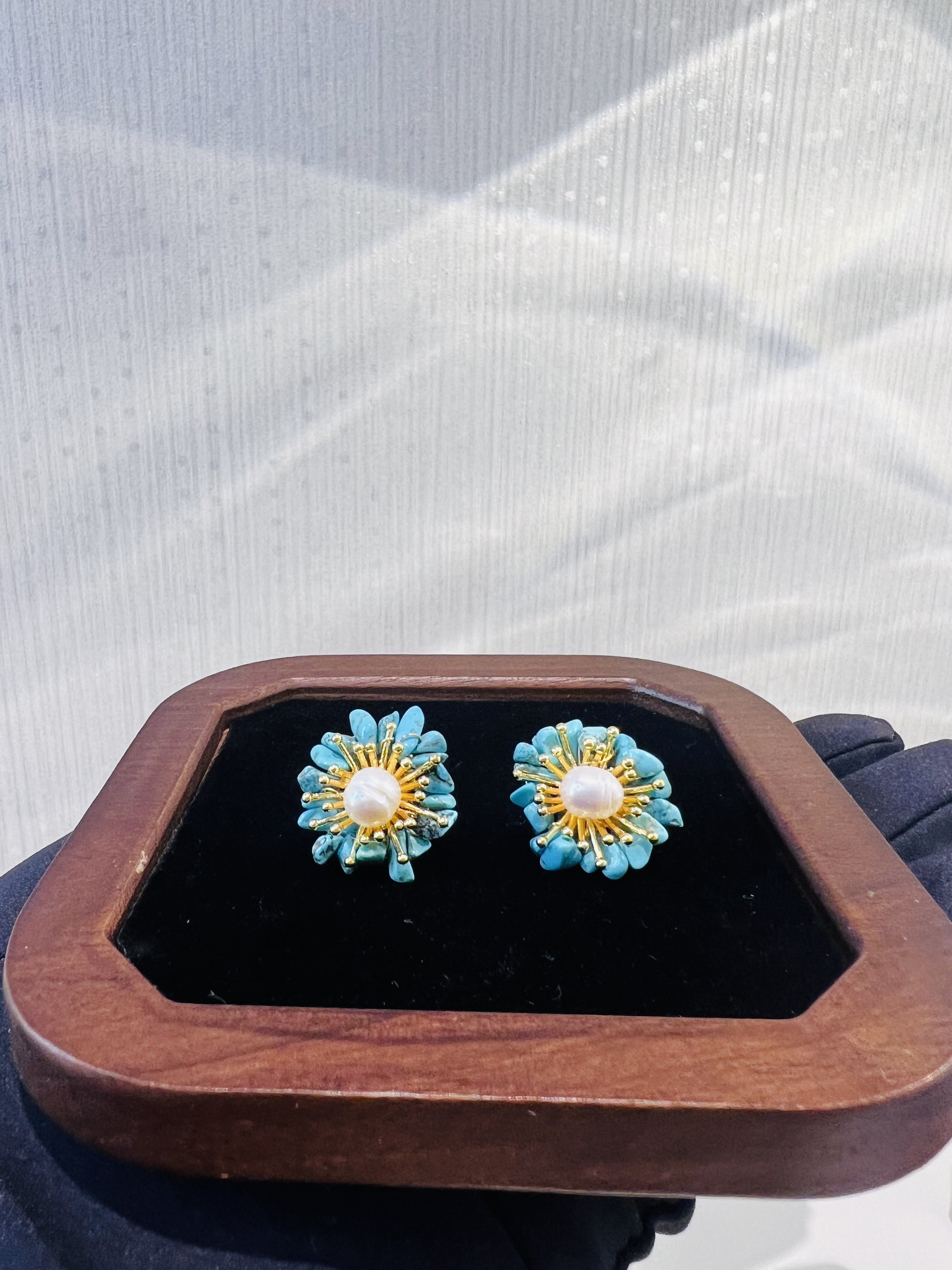 铜合金耳饰 民族风百搭气质耳环女复古宫廷耳饰