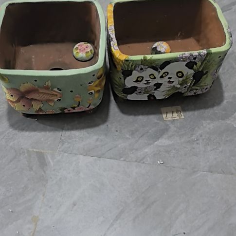 红泥花盆橙*景德镇陶瓷