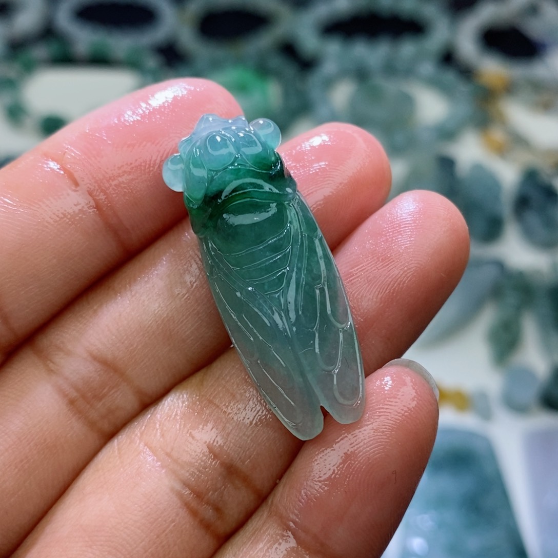 定制翡翠未镶嵌毛货