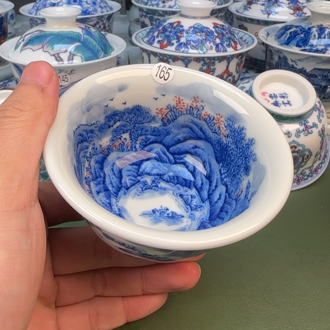 彦祖纯手工手绘茶具165