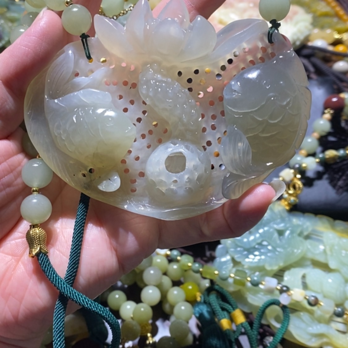 【闪购商品】岫玉毛衣链未镶嵌